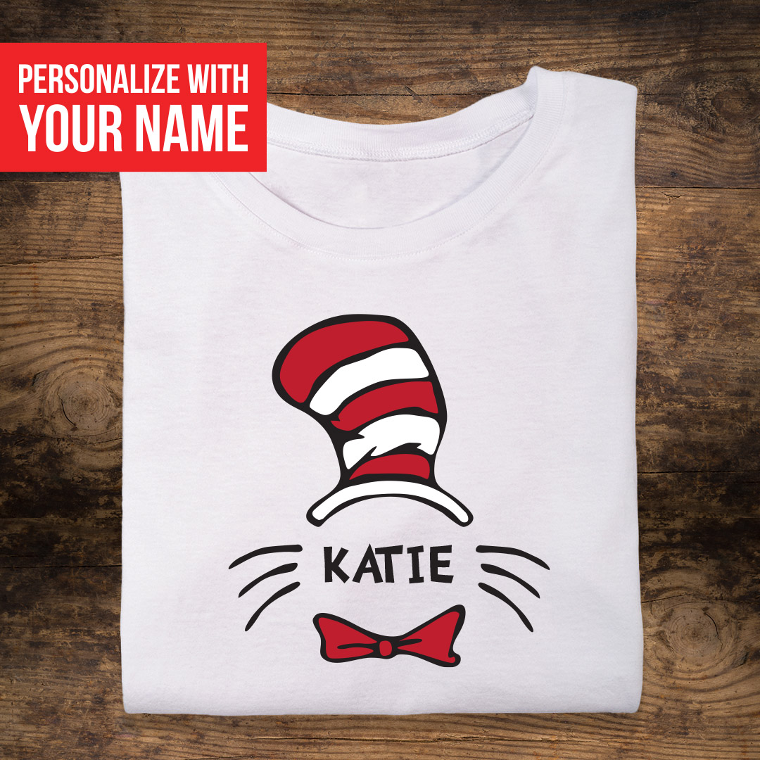 Cat in the hat birthday shirt sale